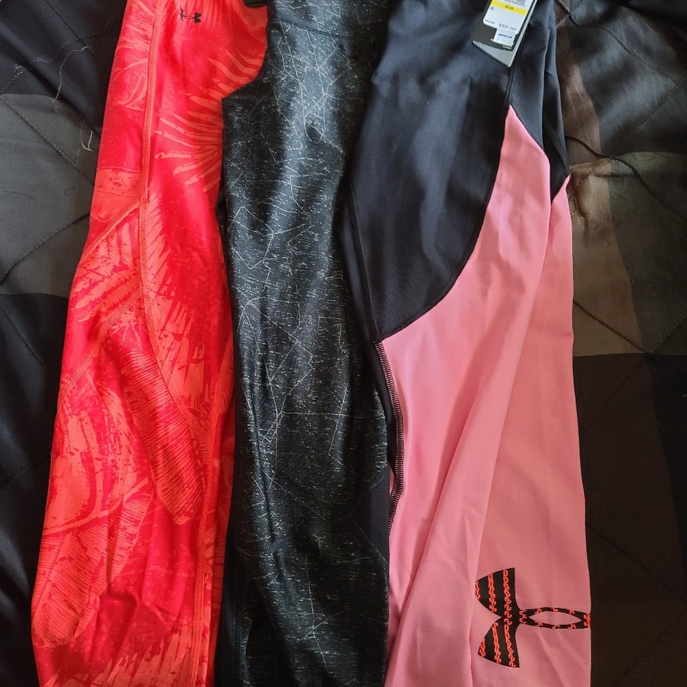 3pc bundle Under Armour compression leggings